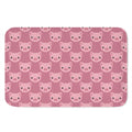 Cute Pink Pig Pattern Print Indoor Door Mat