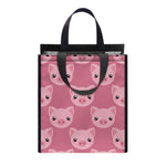 Cute Pink Pig Pattern Print Insulated Lunch Tote
