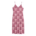 Cute Pink Pig Pattern Print Jersey Midi Cami Dress