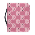 Cute Pink Pig Pattern Print Leather Bible Cover