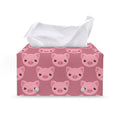 Cute Pink Pig Pattern Print Leather Tissue Box Cover
