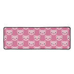 Cute Pink Pig Pattern Print Long Kitchen Mat