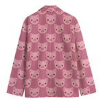 Cute Pink Pig Pattern Print Men's Blazer