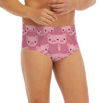 Cute Pink Pig Pattern Print Men's Briefs