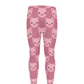 Cute Pink Pig Pattern Print Men's Leggings