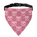 Cute Pink Pig Pattern Print Over The Collar Dog Bandana