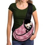 Cute Pink Pig Pattern Print Pet Sling Carrier