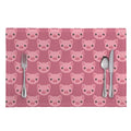 Cute Pink Pig Pattern Print Placemat