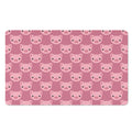 Cute Pink Pig Pattern Print Polyester Doormat