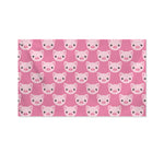Cute Pink Pig Pattern Print Polyester Flag