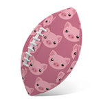 Cute Pink Pig Pattern Print Rugby Ball