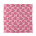 Cute Pink Pig Pattern Print Silk Bandana