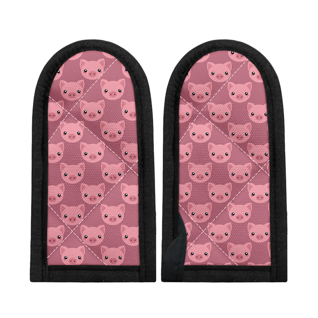 Cute Pink Pig Pattern Print Skillet Handle Cover