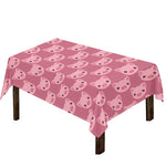 Cute Pink Pig Pattern Print Tablecloth