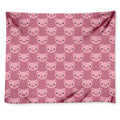 Cute Pink Pig Pattern Print Tapestry