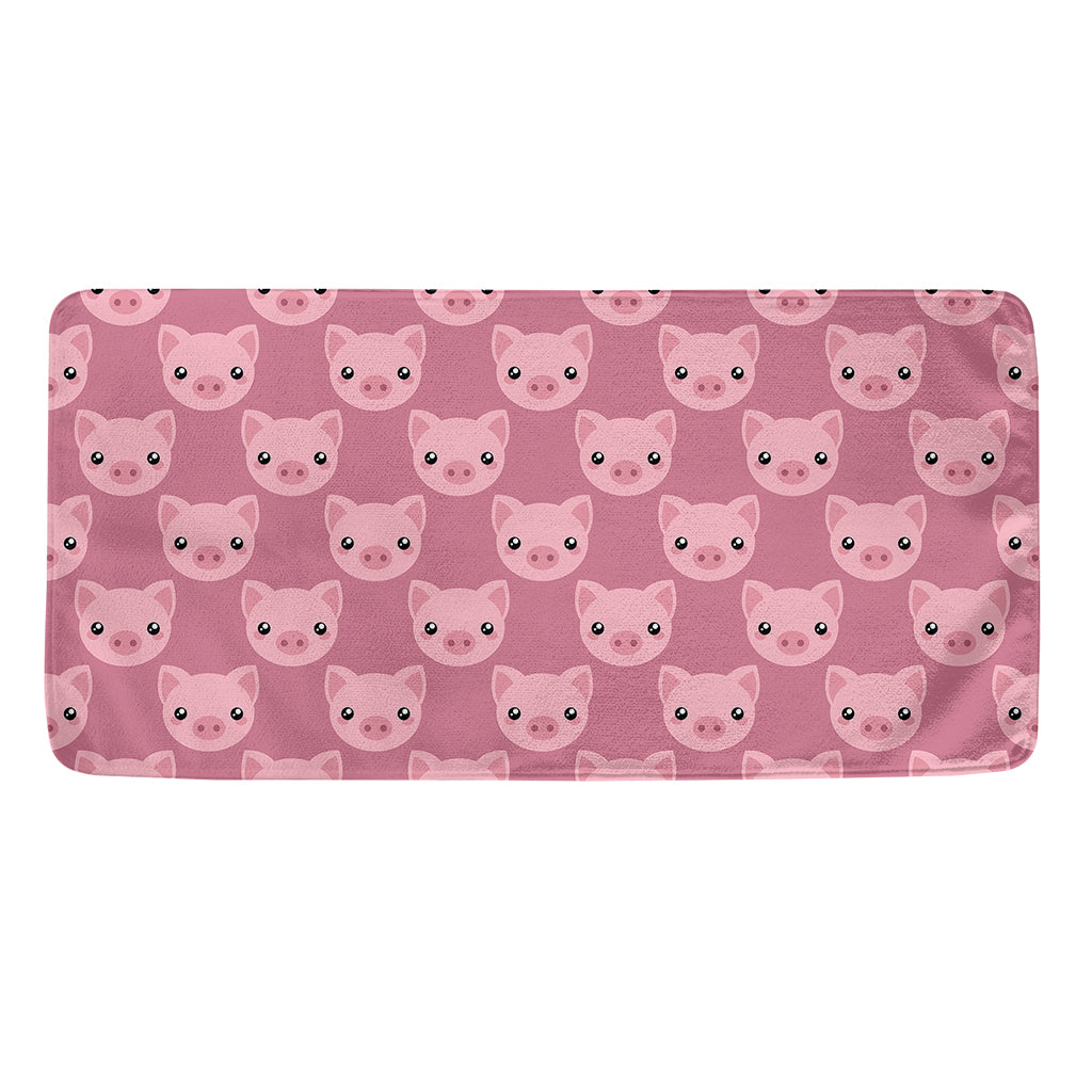 Cute Pink Pig Pattern Print Towel