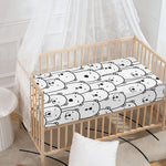 Cute Polar Bear Pattern Print Baby Crib Sheet