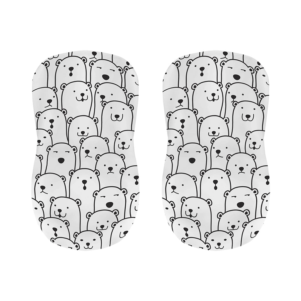 Cute Polar Bear Pattern Print Bar Stool Covers