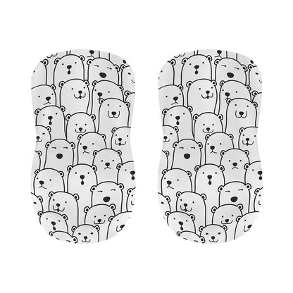 Cute Polar Bear Pattern Print Bar Stool Covers