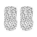 Cute Polar Bear Pattern Print Bar Stool Covers