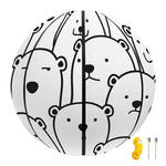 Cute Polar Bear Pattern Print Basketball