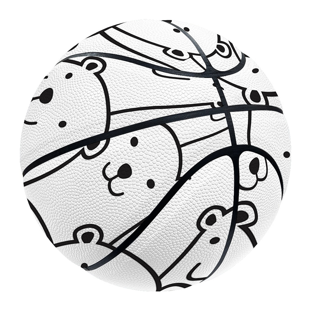 Cute Polar Bear Pattern Print Basketball