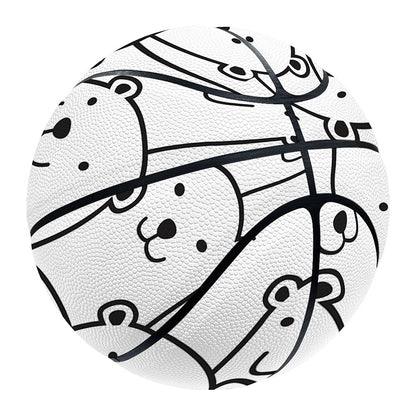 Cute Polar Bear Pattern Print Basketball