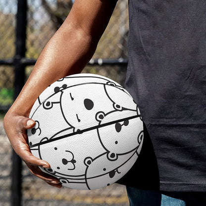Cute Polar Bear Pattern Print Basketball