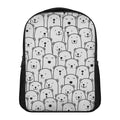 Cute Polar Bear Pattern Print Casual Backpack