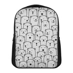 Cute Polar Bear Pattern Print Casual Backpack