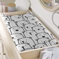 Cute Polar Bear Pattern Print Changing Pad Cover