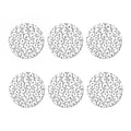 Cute Polar Bear Pattern Print Coaster Set