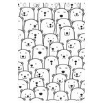 Cute Polar Bear Pattern Print Curtain