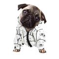 Cute Polar Bear Pattern Print Dog Zip Up Hoodie