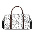 Cute Polar Bear Pattern Print Duffel Bag