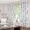 Cute Polar Bear Pattern Print Extra Wide Grommet Curtains