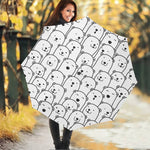 Cute Polar Bear Pattern Print Foldable Umbrella