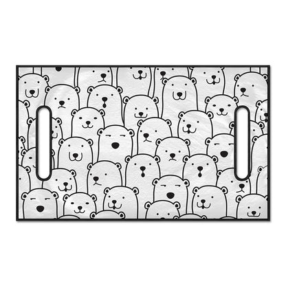 Cute Polar Bear Pattern Print Golf Cart Seat Cover