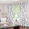 Cute Polar Bear Pattern Print Grommet Curtains