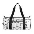 Cute Polar Bear Pattern Print Gym Bag