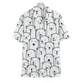 Cute Polar Bear Pattern Print Hawaiian Shirt