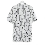Cute Polar Bear Pattern Print Hawaiian Shirt