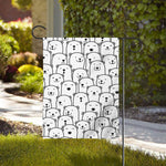 Cute Polar Bear Pattern Print House Flag