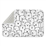 Cute Polar Bear Pattern Print Indoor Door Mat