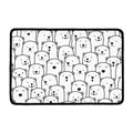 Cute Polar Bear Pattern Print Kitchen Mat