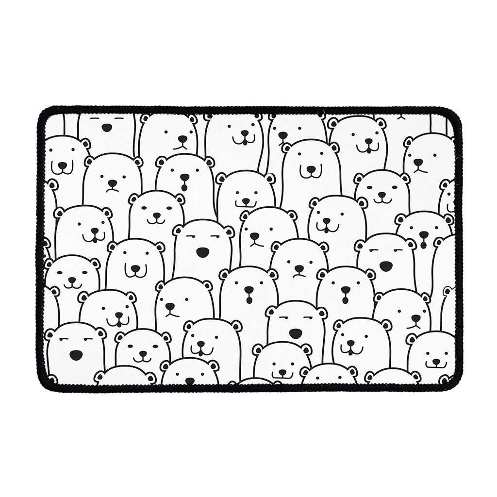 Cute Polar Bear Pattern Print Kitchen Mat