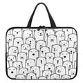 Cute Polar Bear Pattern Print Laptop Sleeve With Handle