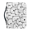 Cute Polar Bear Pattern Print Leather Bible Cover