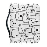 Cute Polar Bear Pattern Print Leather Bible Cover