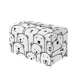 Cute Polar Bear Pattern Print Leather Tissue Box Cover